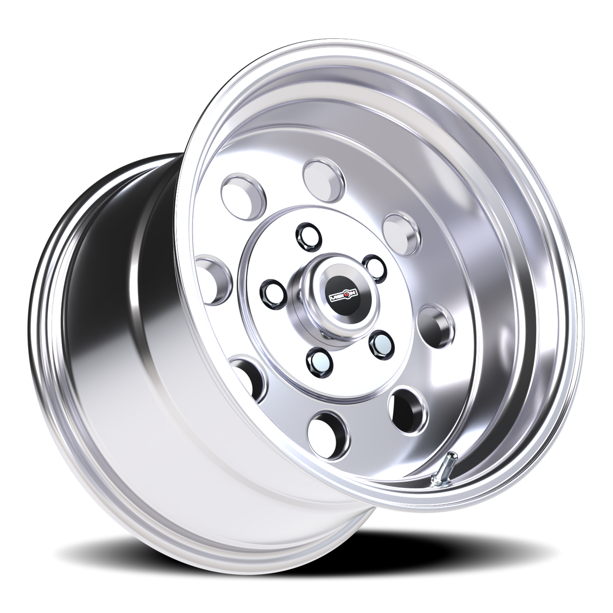 Vision Wheel 531 Polished 15x10 0 5x120.65mm 83.1mm - Wheelwiz