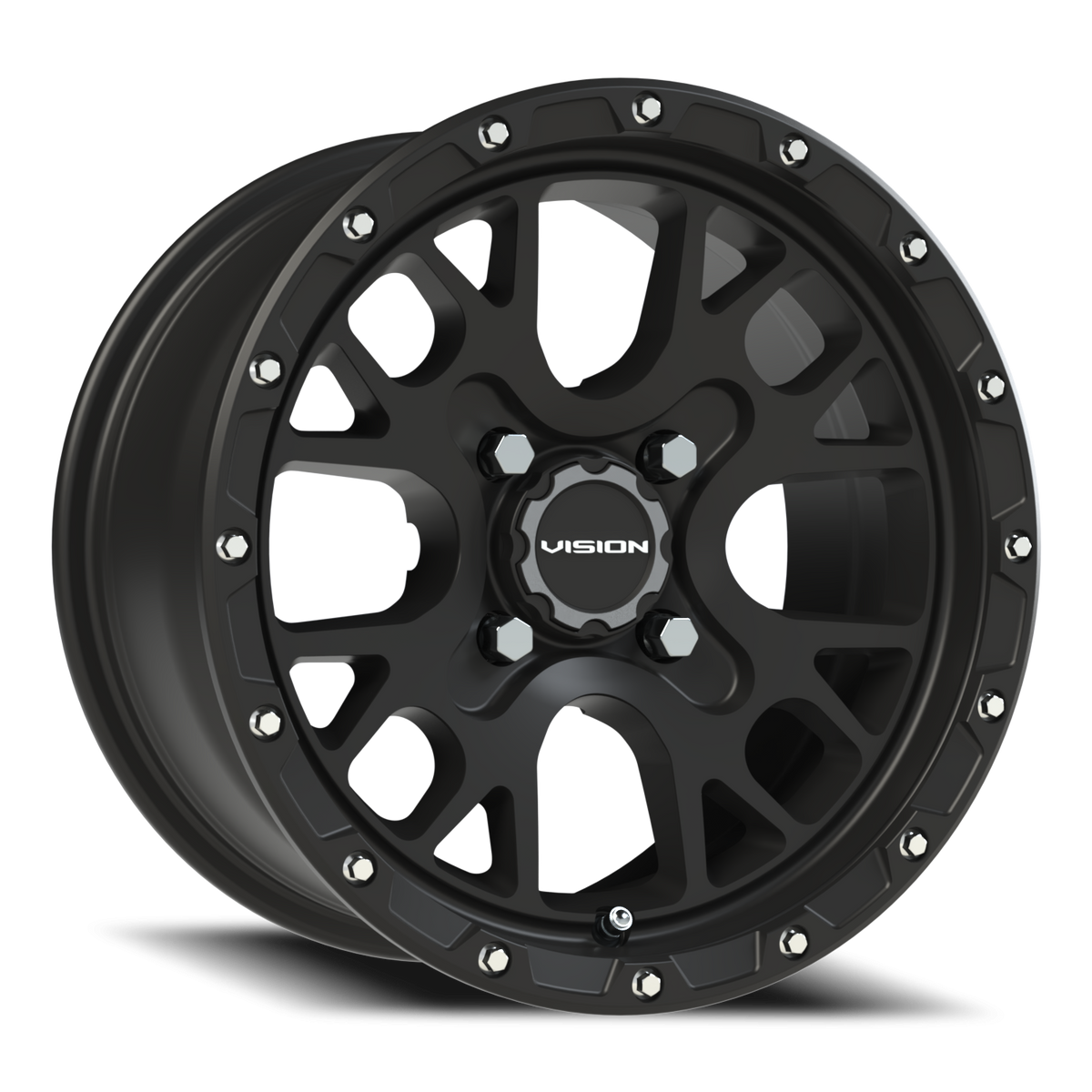 Vision Wheel 545 Satin Black 14x7 +13 4x115mm 80mm - Wheelwiz