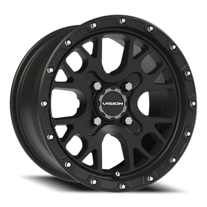 Vision Wheel 545 Satin Black 14x7 +13 4x115mm 80mm - Wheelwiz