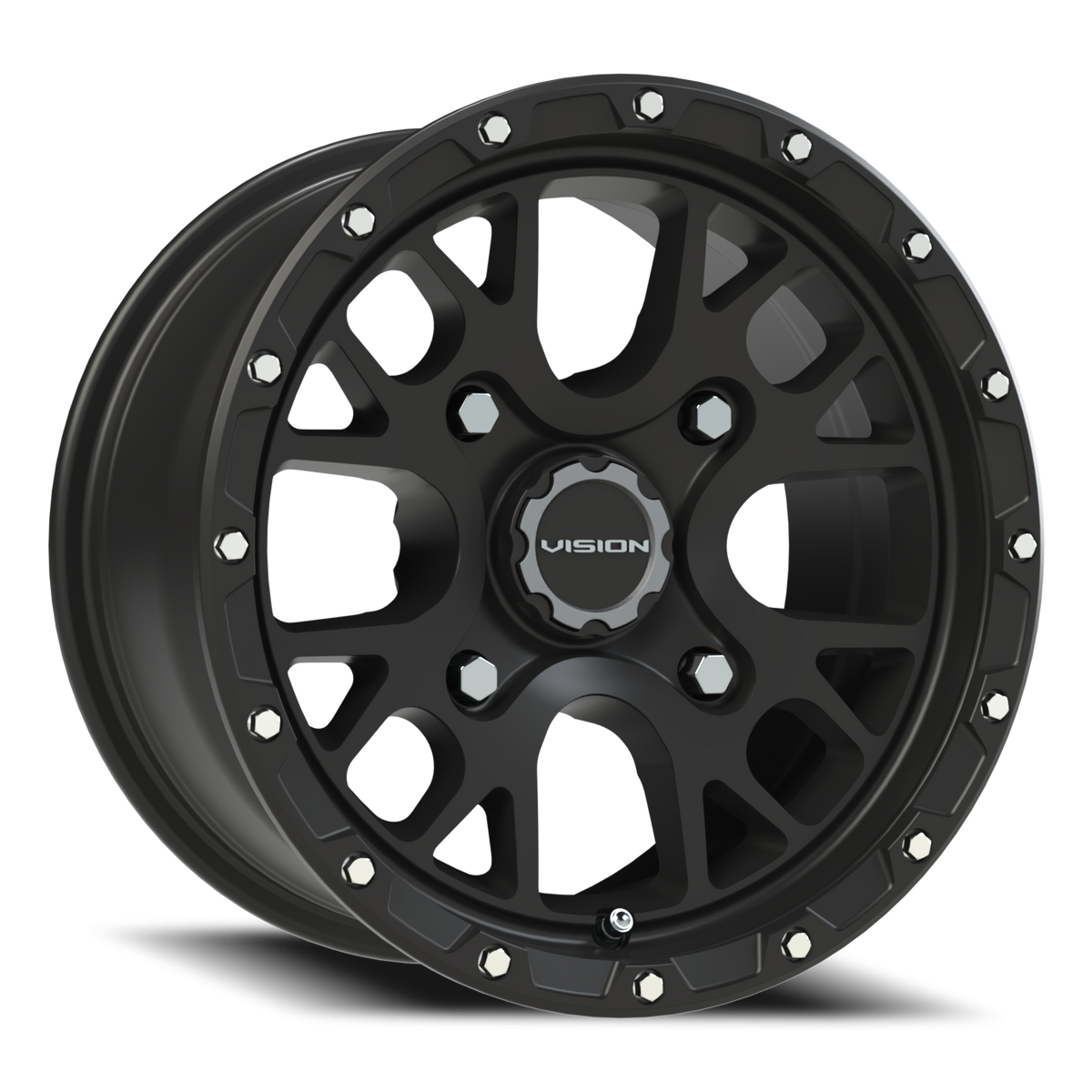Vision Wheel 545 Satin Black 14x7 +13 4x136mm 111mm - Wheelwiz
