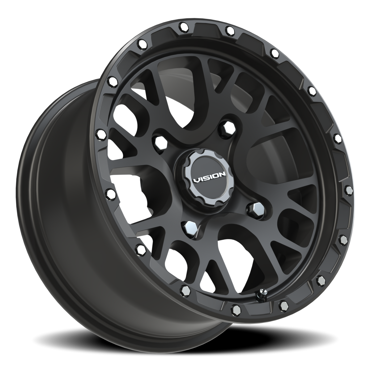 Vision Wheel 545 Satin Black 14x7 +13 4x136mm 111mm - Wheelwiz