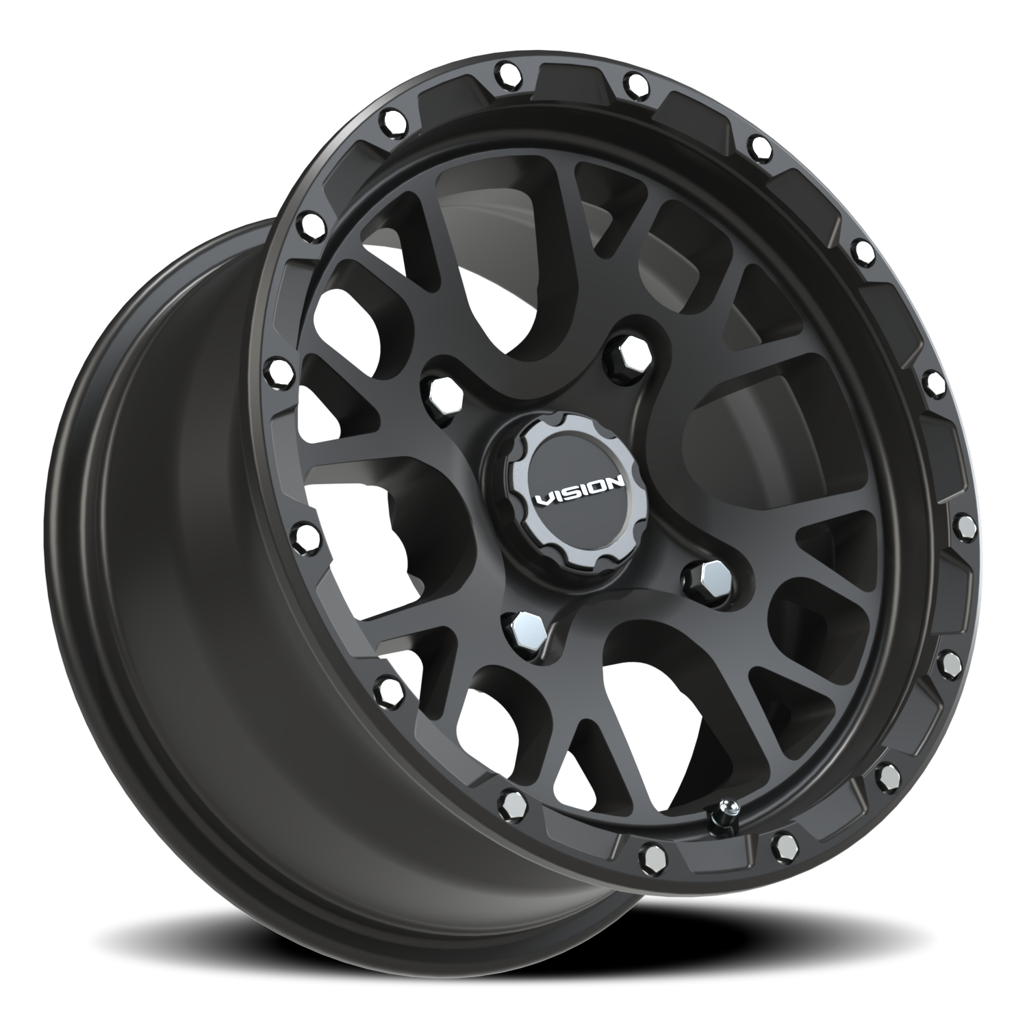 Vision Wheel 545 Satin Black 14x7 +13 4x136mm 111mm - Wheelwiz