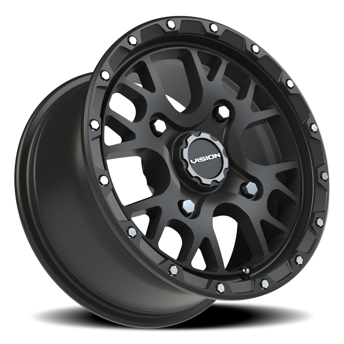 Vision Wheel 545 Satin Black 14x7 +38 4x136mm 111mm - Wheelwiz