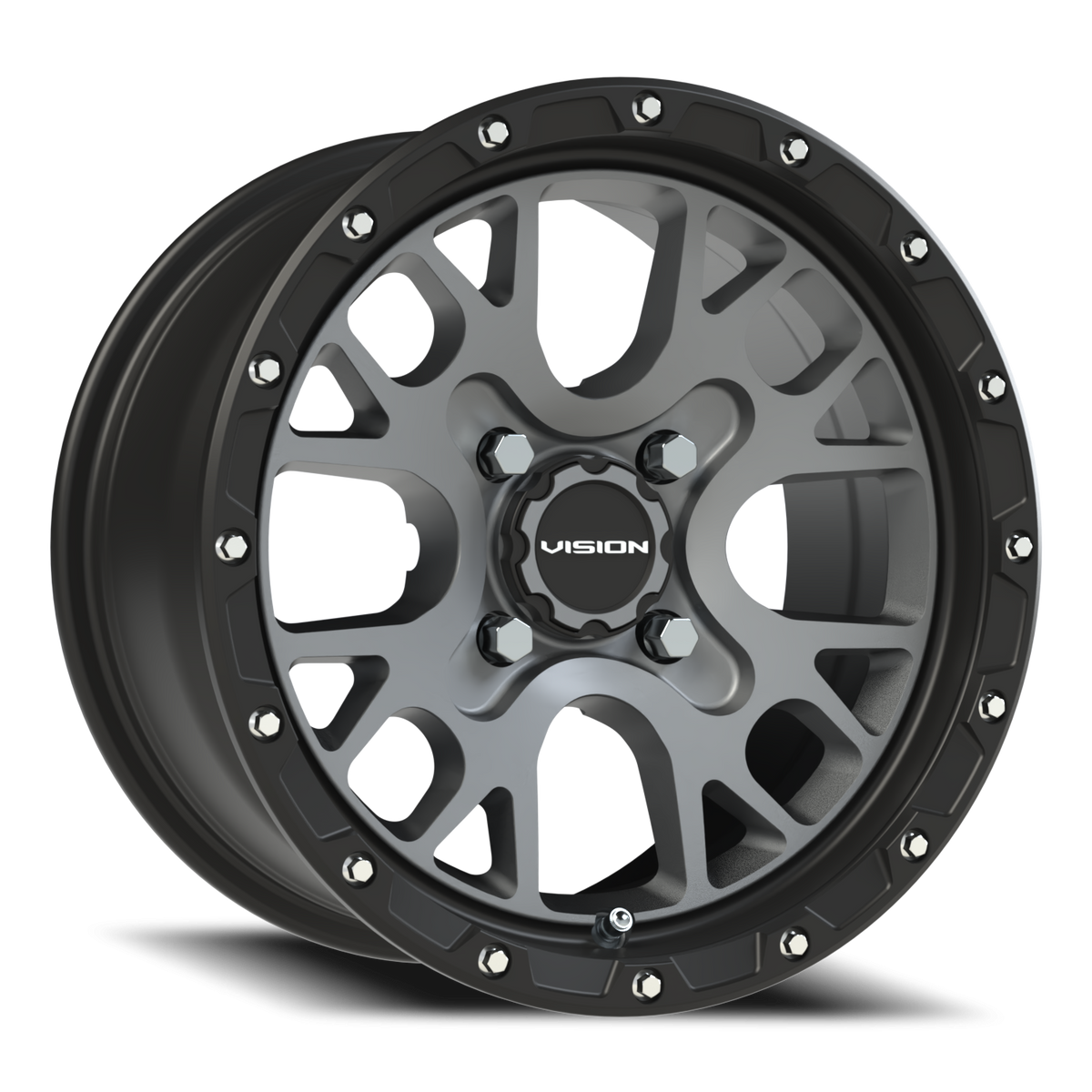 Vision Wheel 545 Satin Grey 14x7 +13 4x110mm 86mm - Wheelwiz