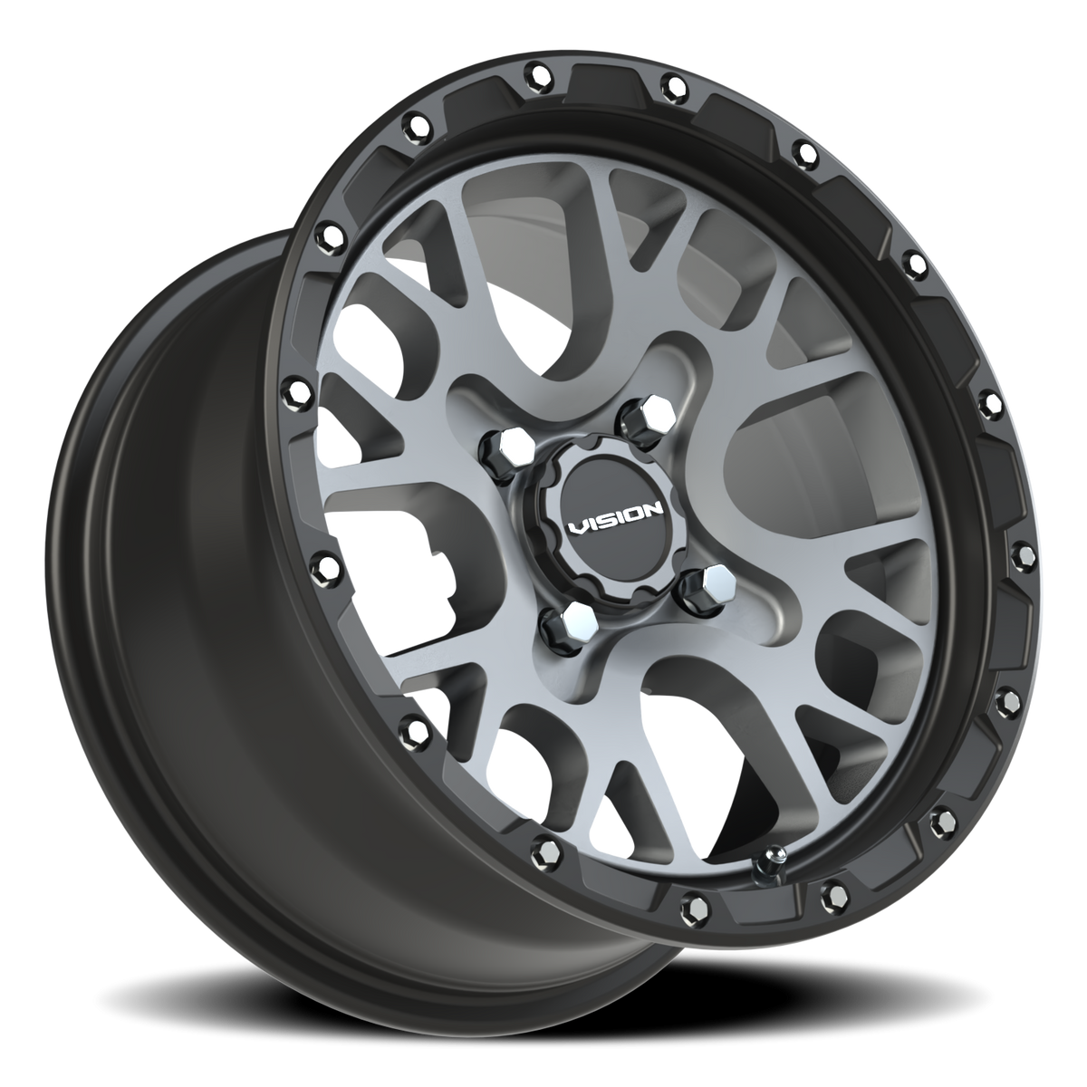 Vision Wheel 545 Satin Grey 14x7 +13 4x110mm 86mm - Wheelwiz