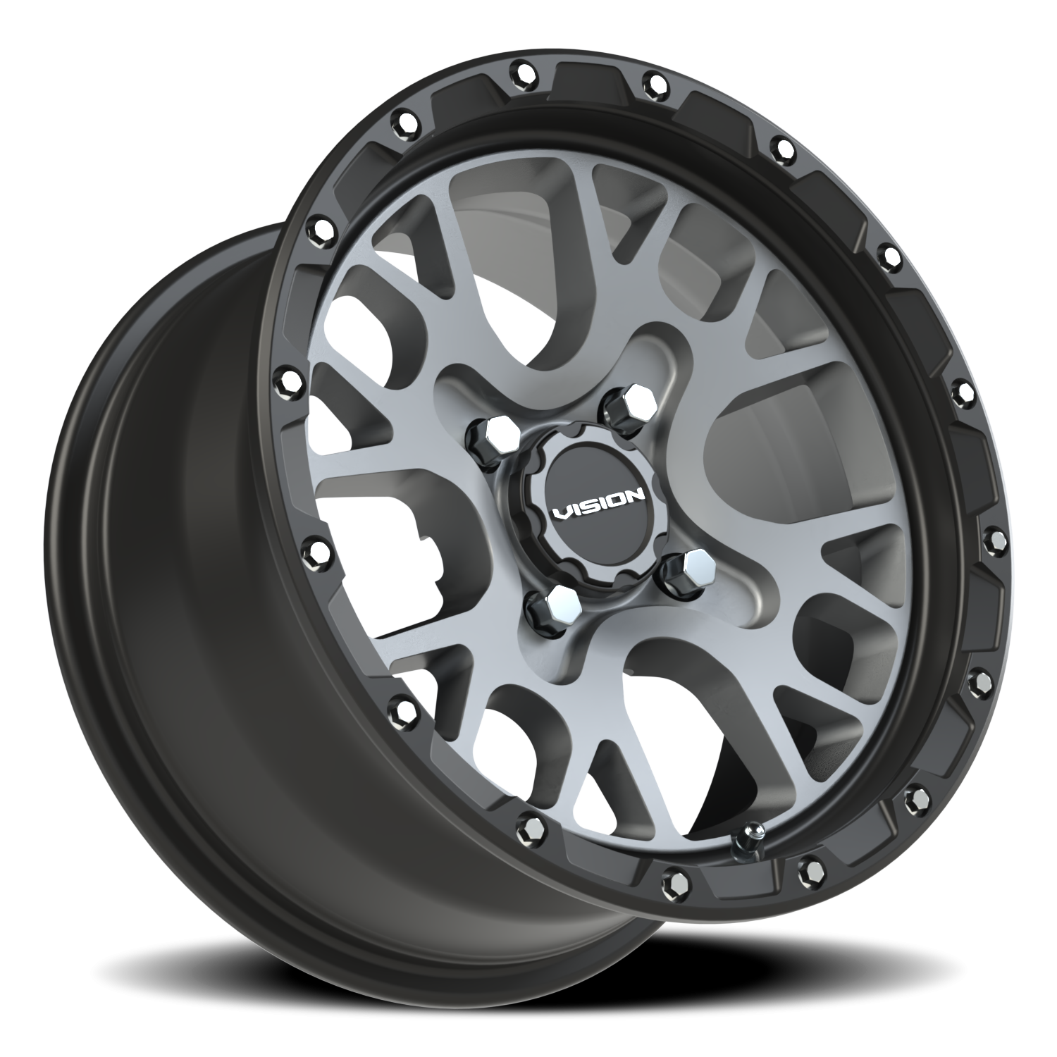 Vision Wheel 545 Satin Grey 14x7 +13 4x110mm 86mm - Wheelwiz