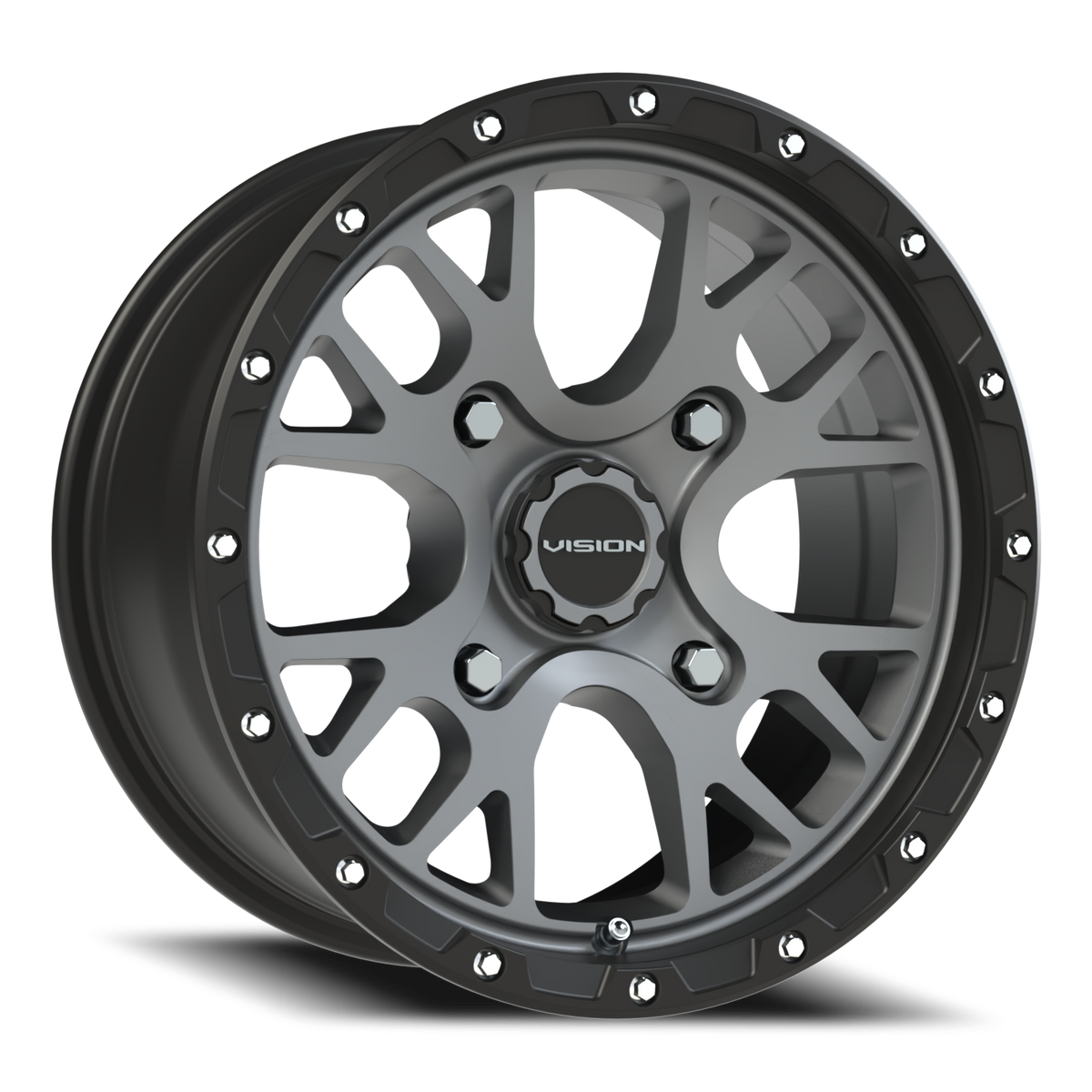 Vision Wheel 545 Satin Grey 15x7 +13 4x156mm 131.1mm - Wheelwiz