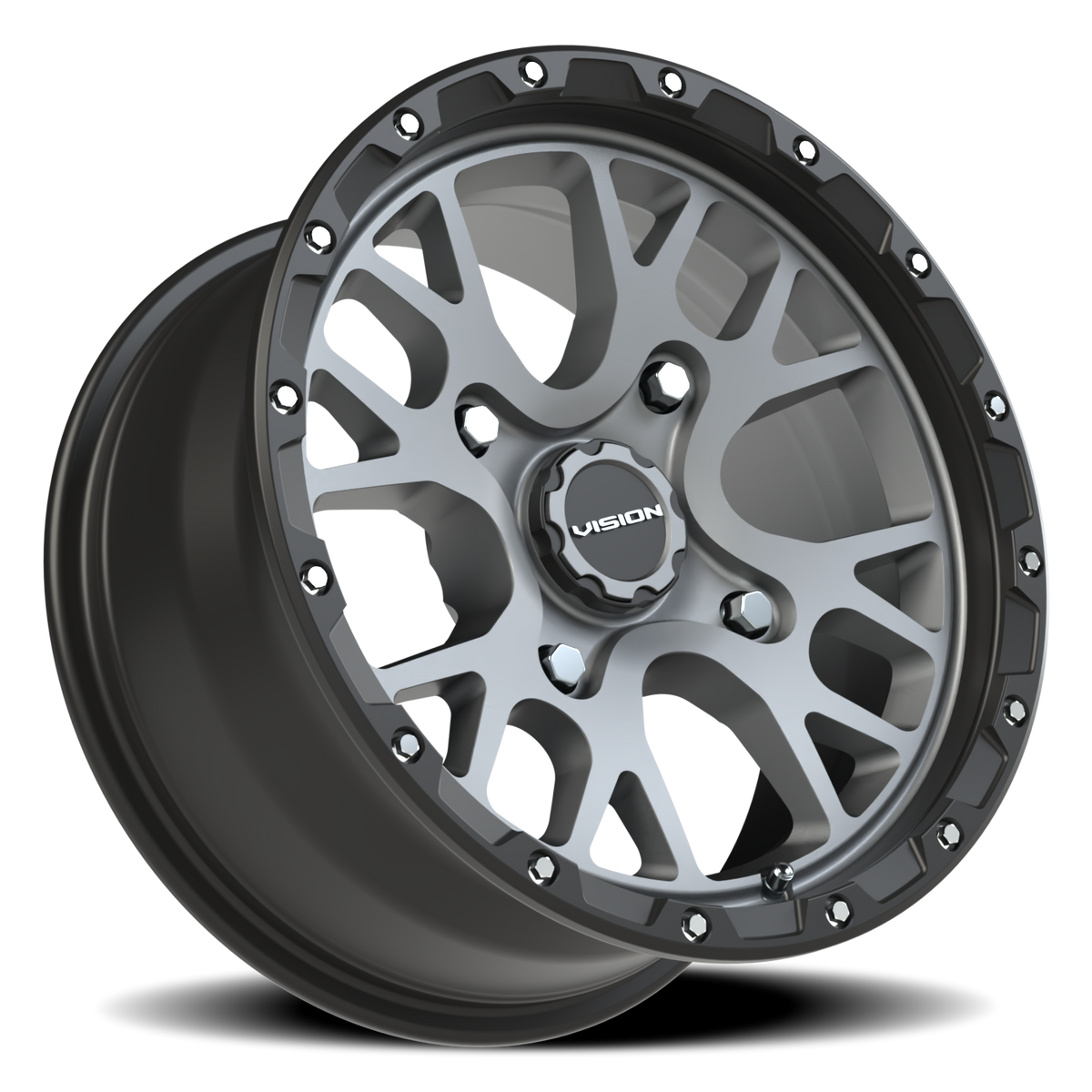 Vision Wheel 545 Satin Grey 15x7 +13 4x156mm 131.1mm - Wheelwiz