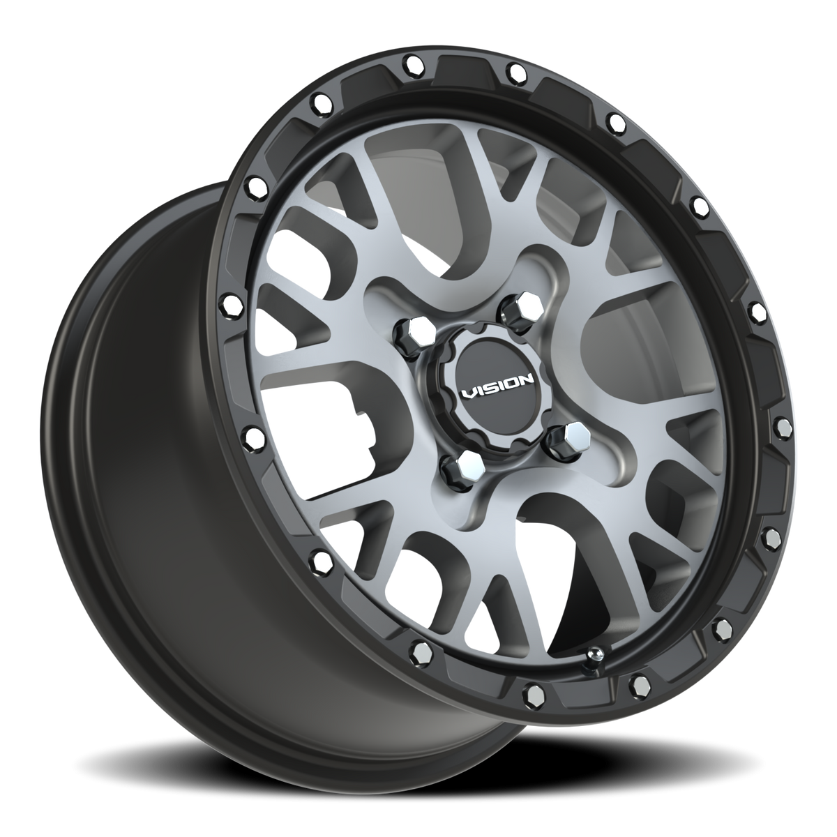 Vision Wheel 545 Satin Grey 14x7 +38 4x110mm 86mm - Wheelwiz