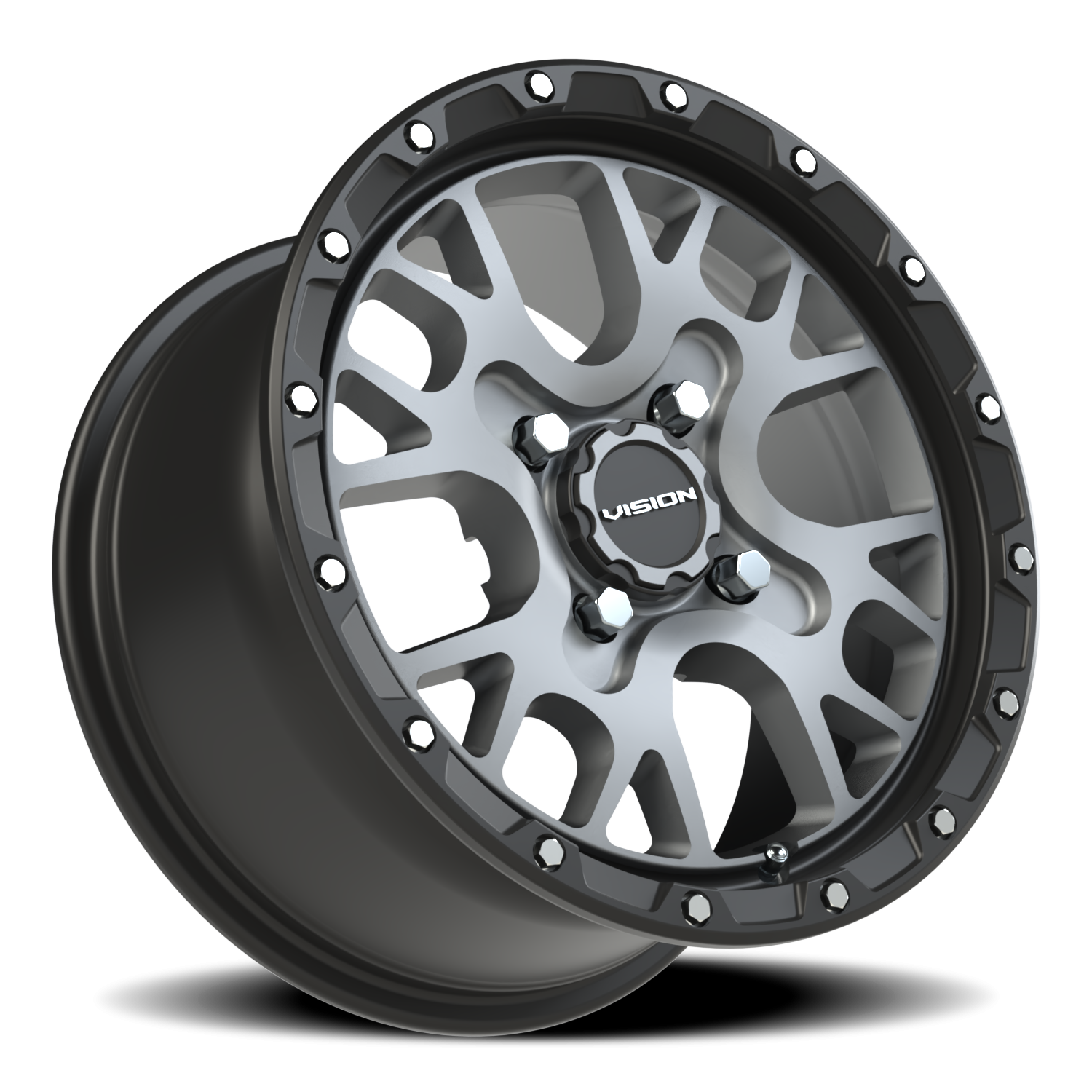 Vision Wheel 545 Satin Grey 14x7 +38 4x110mm 86mm - Wheelwiz