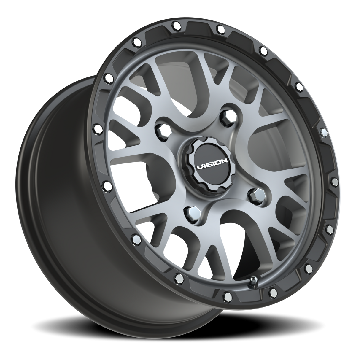 Vision Wheel 545 Satin Grey 14x7 +38 4x156mm 131.1mm - Wheelwiz