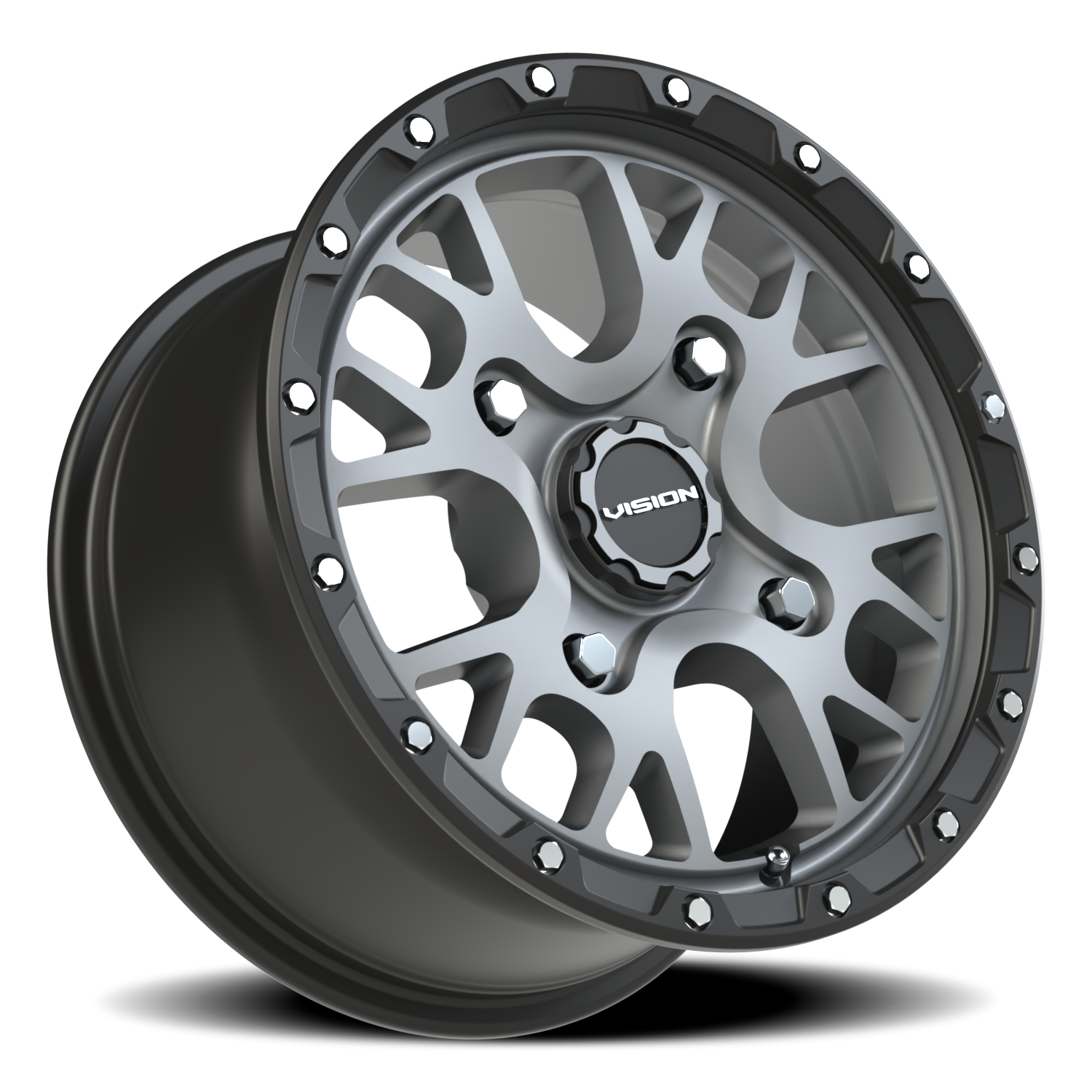 Vision Wheel 545 Satin Grey 14x7 +38 4x156mm 131.1mm - Wheelwiz
