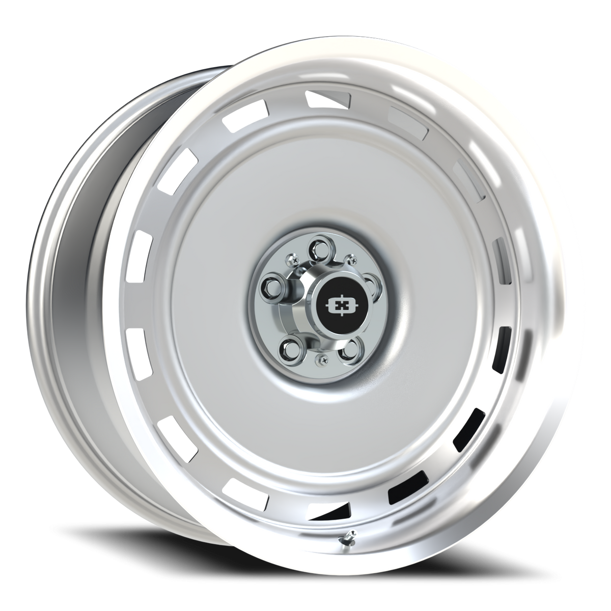 Vision Wheel 54 Silver Machined Lip 22x10 0 5x127mm 78.1mm - Wheelwiz