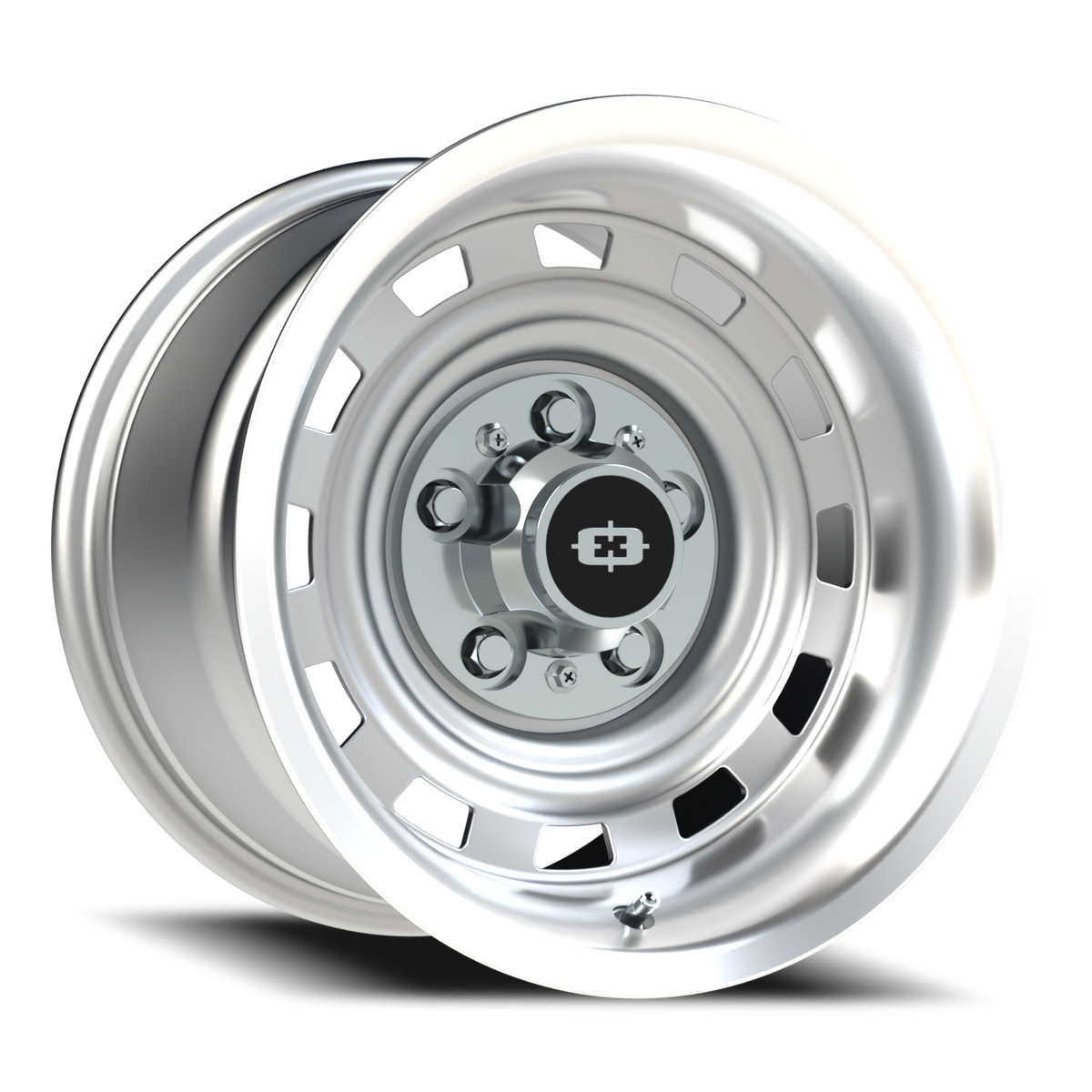Vision Wheel 54 Silver Machined Lip 15x10 -12 5x127mm 78.2mm - Wheelwiz