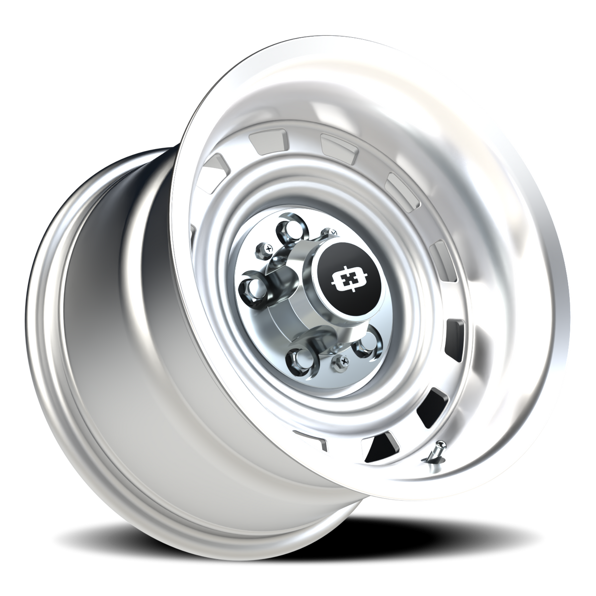 Vision Wheel 54 Silver Machined Lip 15x10 -12 5x127mm 78.2mm - Wheelwiz