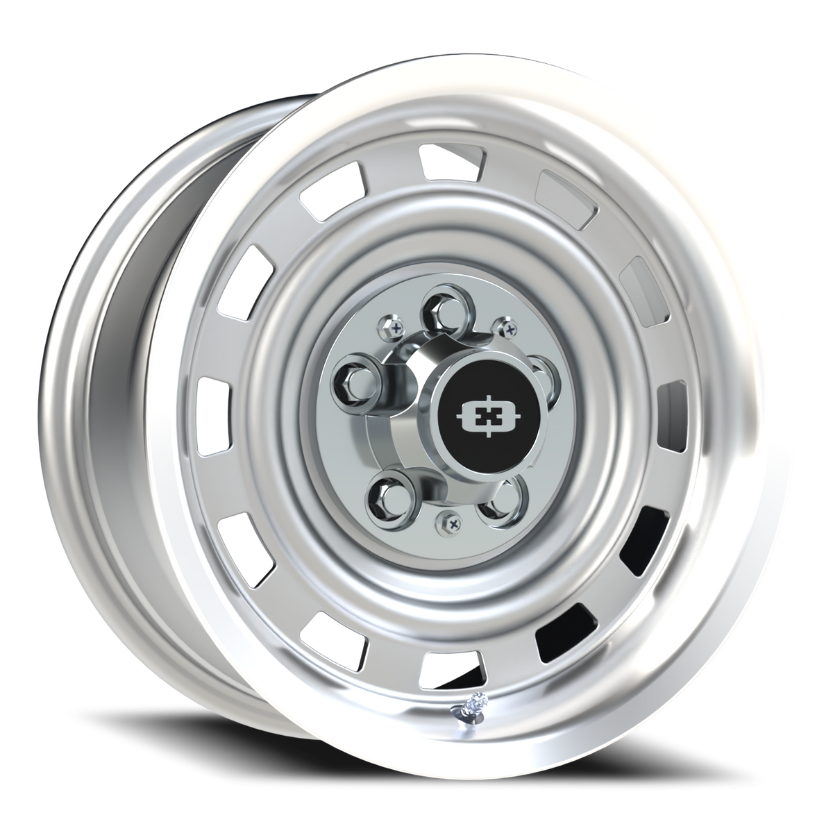 Vision Wheel 54 Silver Machined Lip 15x7 +6 5x120.65mm 70.4mm - Wheelwiz