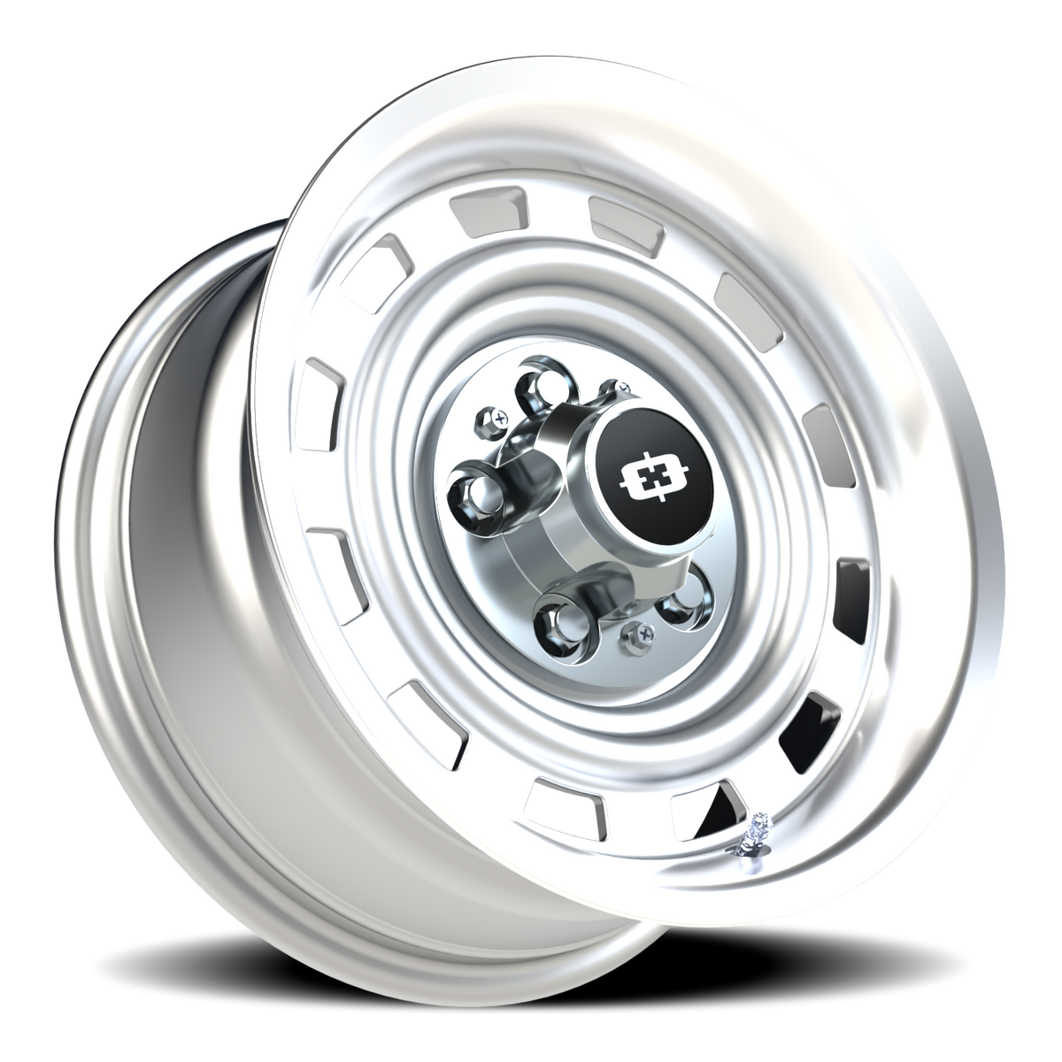 Vision Wheel 54 Silver Machined Lip 15x7 +6 5x120.65mm 70.4mm - Wheelwiz