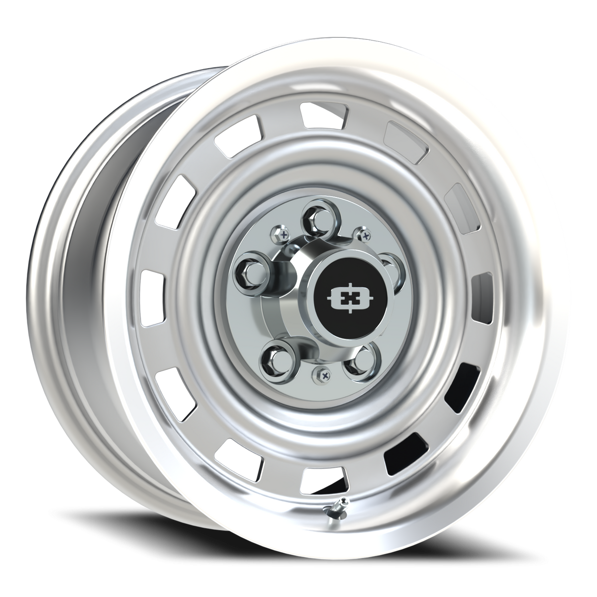 Vision Wheel 54 Silver Machined Lip 15x7 +6 5x127mm 78.2mm - Wheelwiz