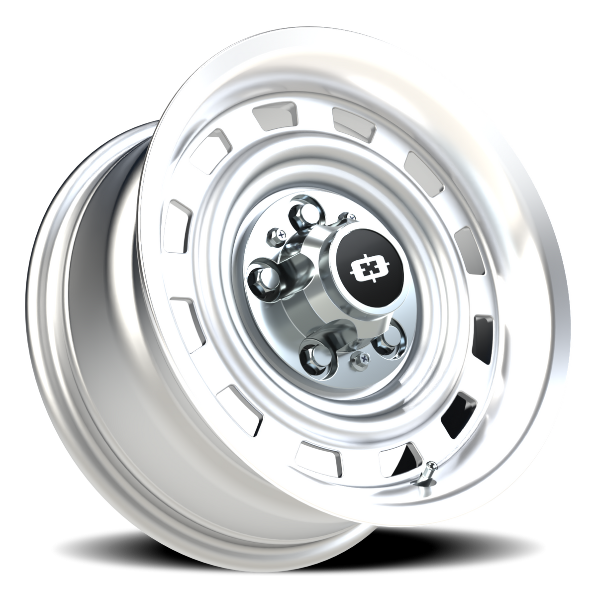 Vision Wheel 54 Silver Machined Lip 15x7 +6 5x127mm 78.2mm - Wheelwiz