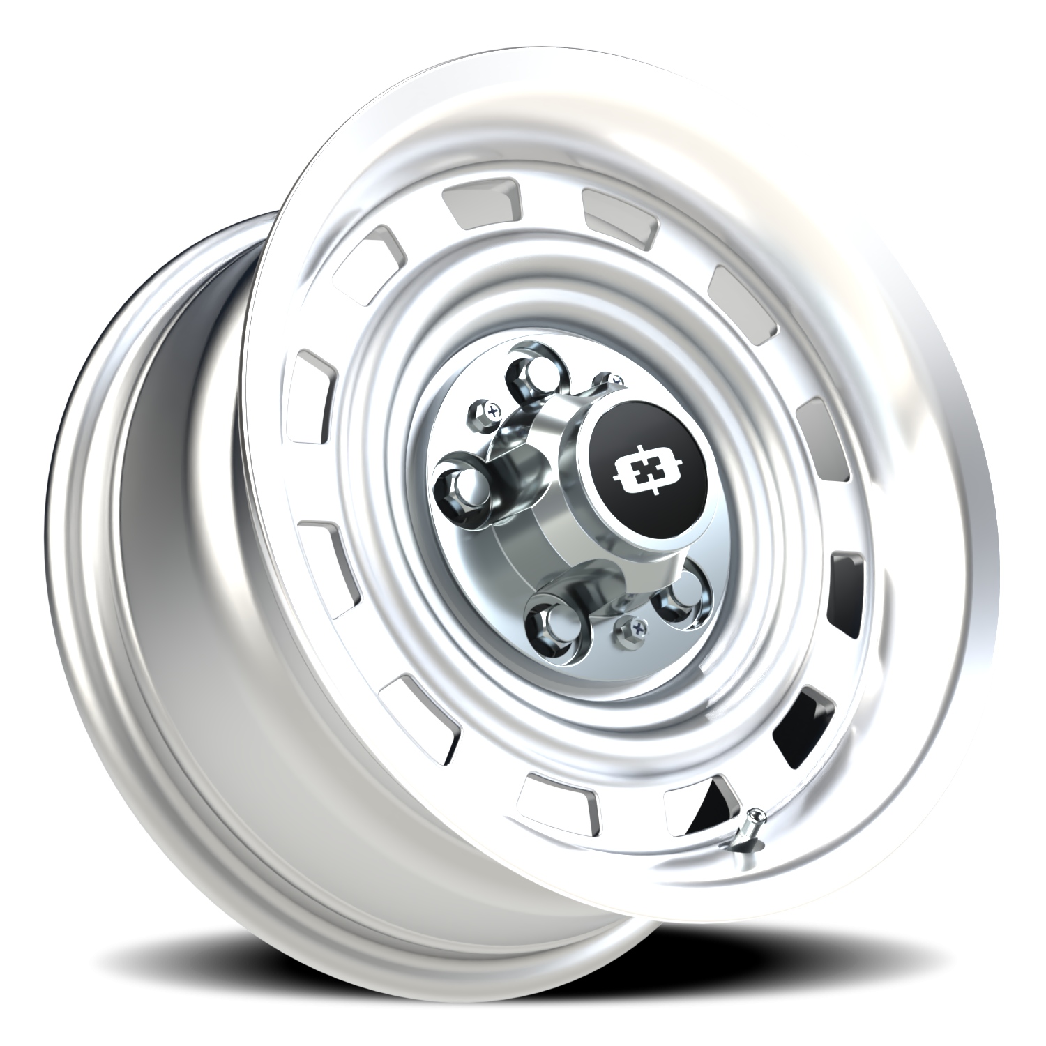 Vision Wheel 54 Silver Machined Lip 15x7 +6 5x127mm 78.2mm - Wheelwiz
