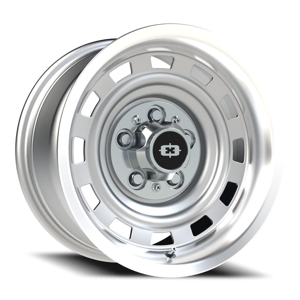 Vision Wheel 54 Silver Machined Lip 15x8 -18 5x120.65mm 70.4mm - Wheelwiz