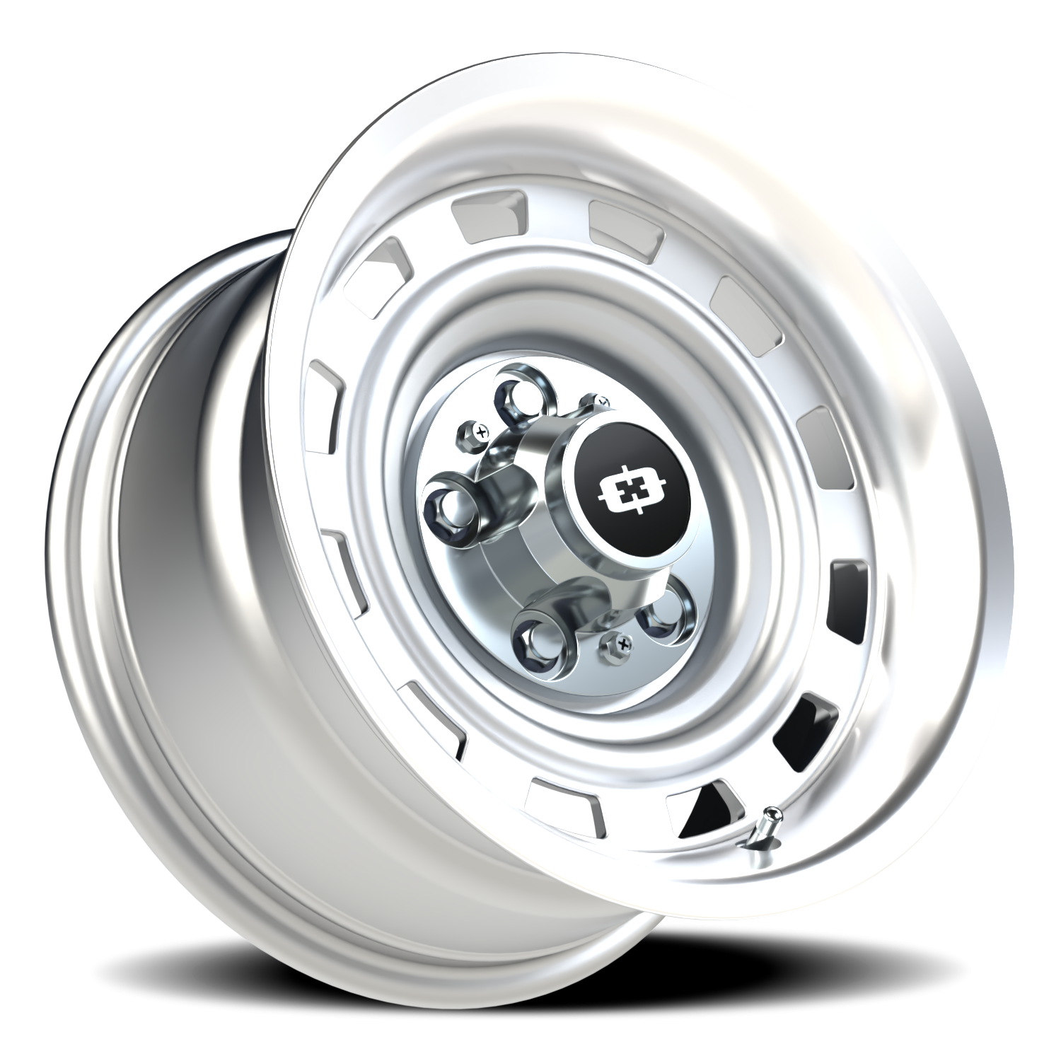 Vision Wheel 54 Silver Machined Lip 15x8 -18 5x127mm 78.1mm - Wheelwiz