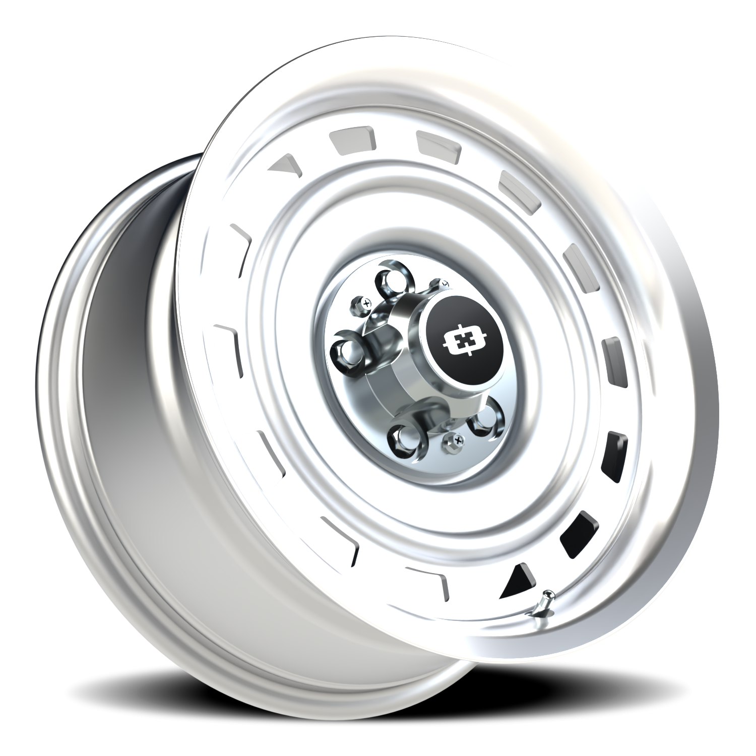 Vision Wheel 54 Silver Machined Lip 17x8 0 5x127mm 78.1mm - Wheelwiz