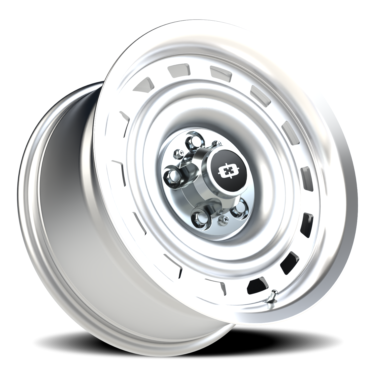 Vision Wheel 54 Silver Machined Lip 17x9 0 5x127mm 78.1mm - Wheelwiz