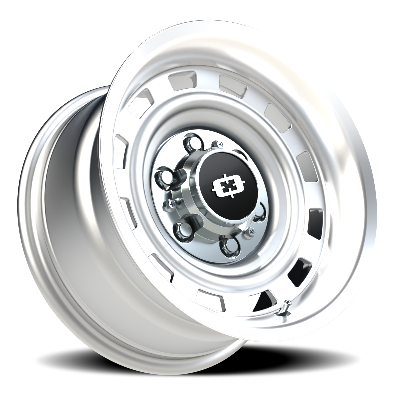 Vision Wheel 54 Silver Machined Lip 15x10 -44 6x139.7mm 108mm - Wheelwiz