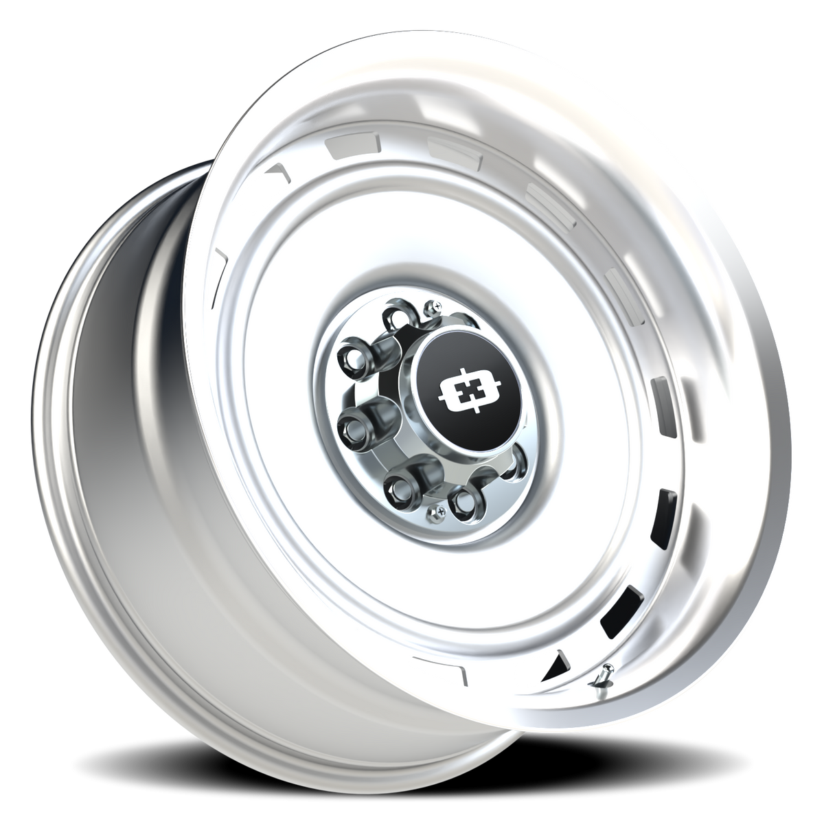 Vision Wheel 54 Silver Machined Lip 22x10 -25 8x165.1mm 116.8mm - Wheelwiz