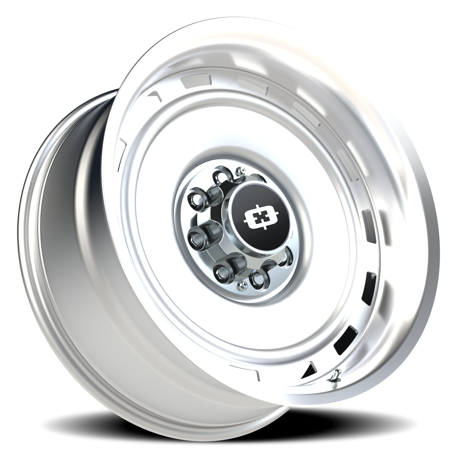 Vision Wheel 54 Silver Machined Lip 22x10 -25 8x165.1mm 116.8mm - Wheelwiz