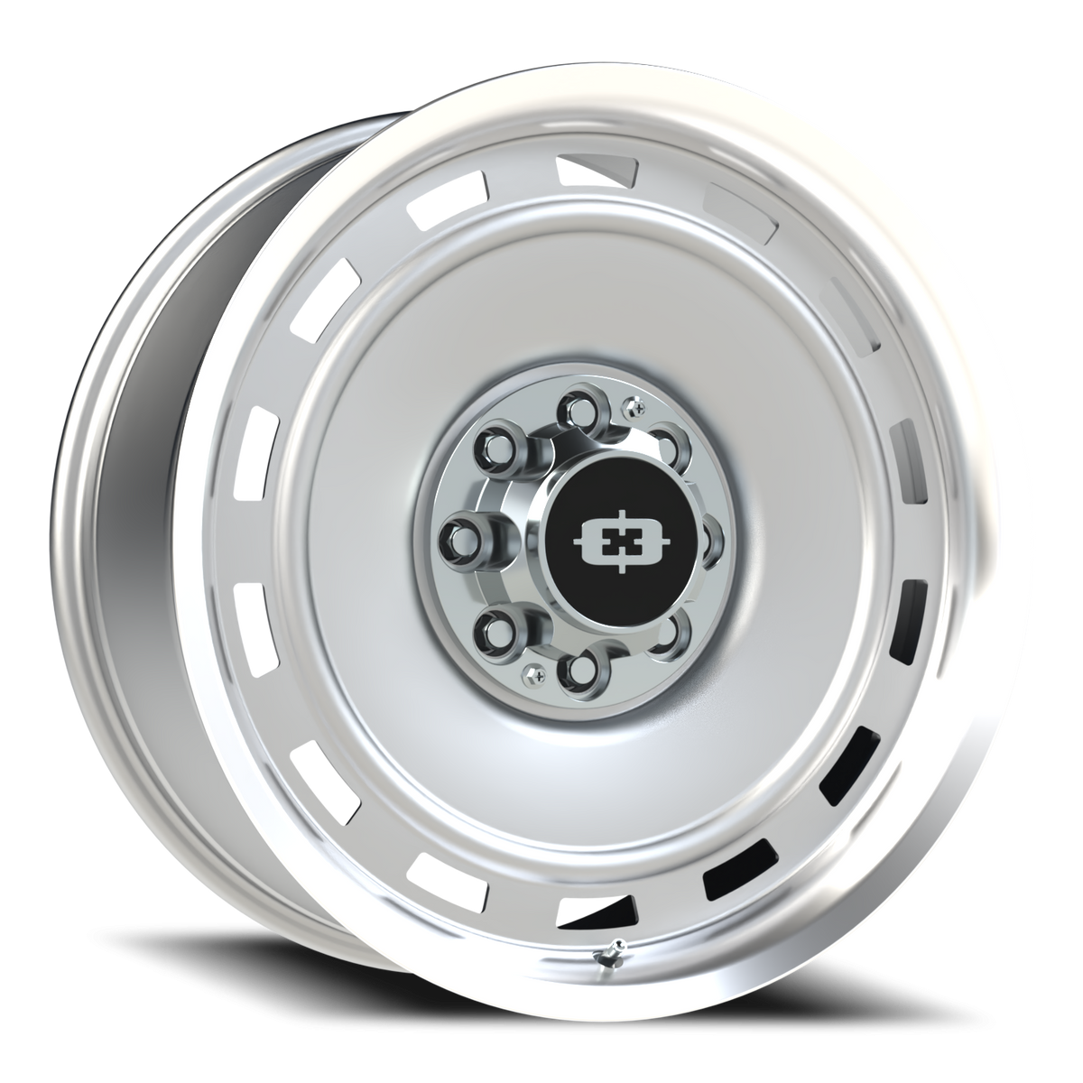 Vision Wheel 54 Silver Machined Lip 22x9 -12 8x165.1mm 116.8mm - Wheelwiz