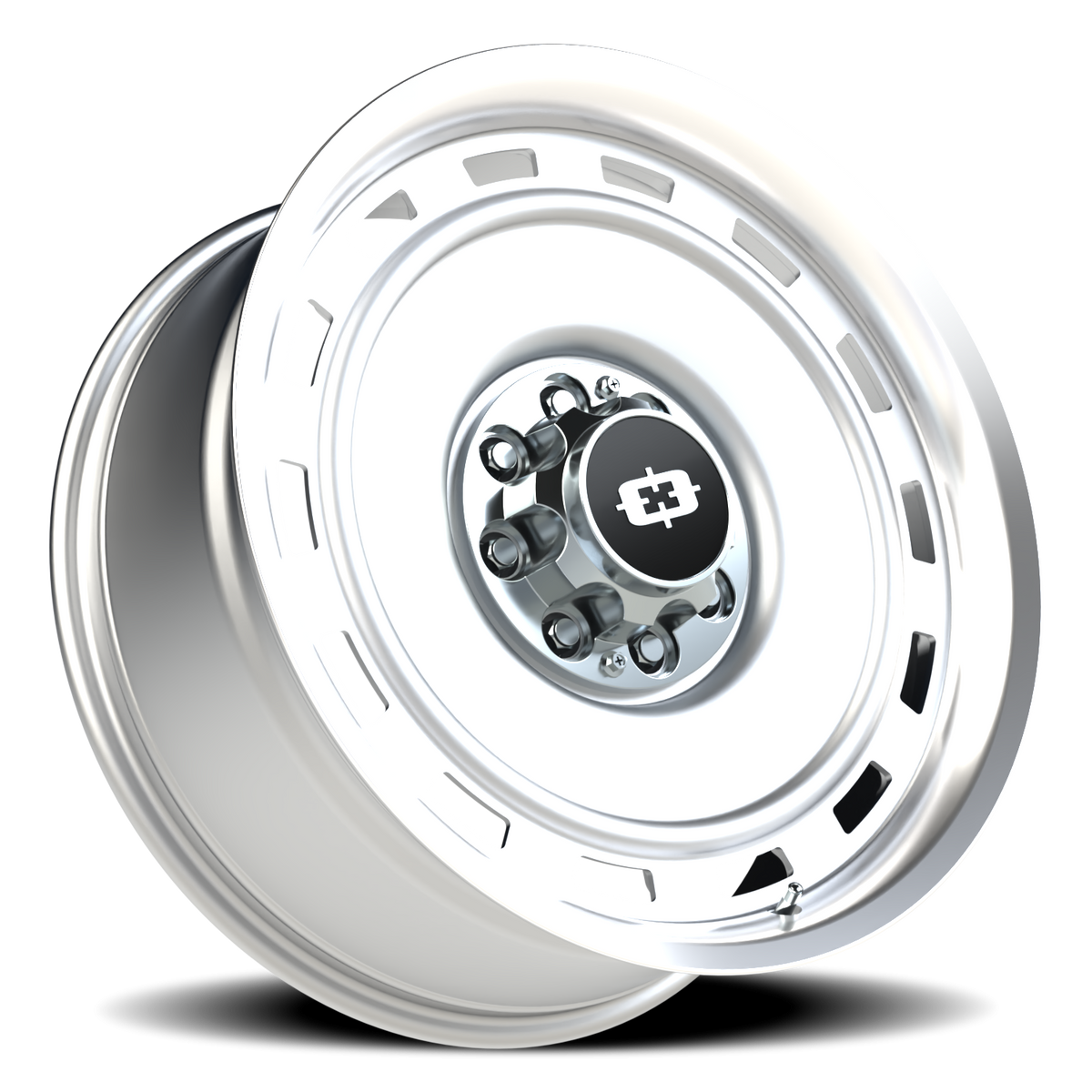 Vision Wheel 54 Silver Machined Lip 22x9 -12 8x165.1mm 116.8mm - Wheelwiz