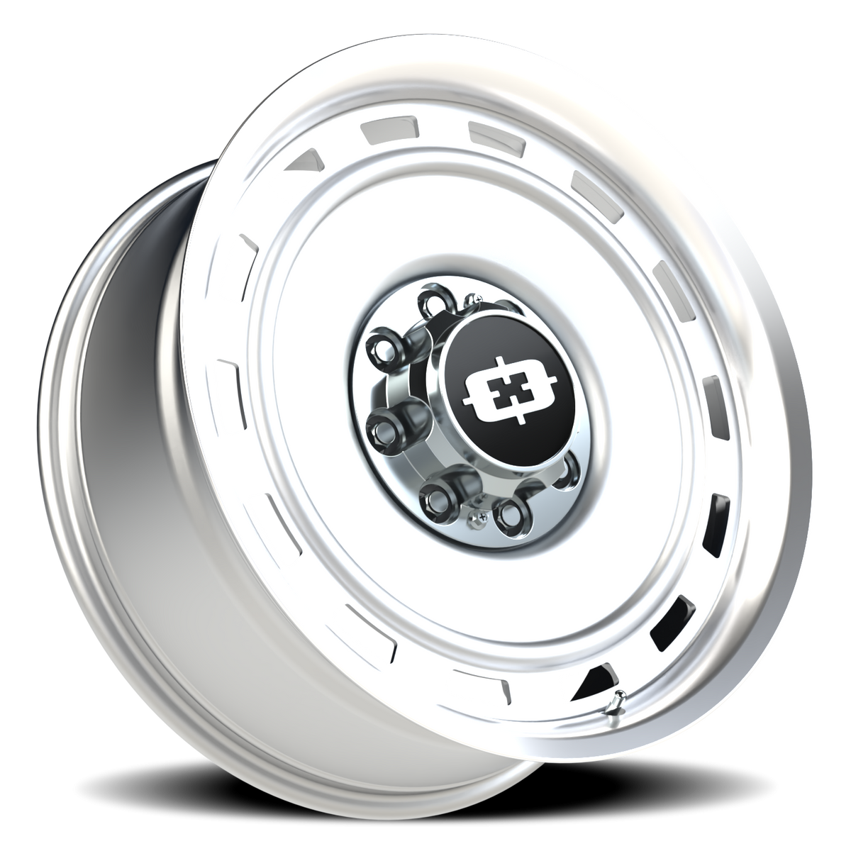 Vision Wheel 54 Silver Machined Lip 22x9 +12 8x180mm 124.2mm - Wheelwiz
