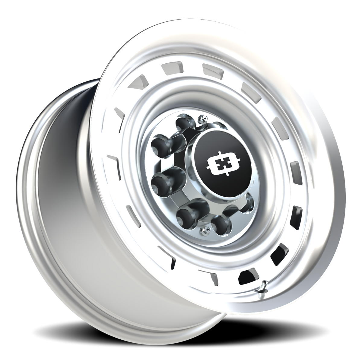Vision Wheel 54 Silver Machined Lip 17x9 -12 8x165.1mm 116.8mm - Wheelwiz