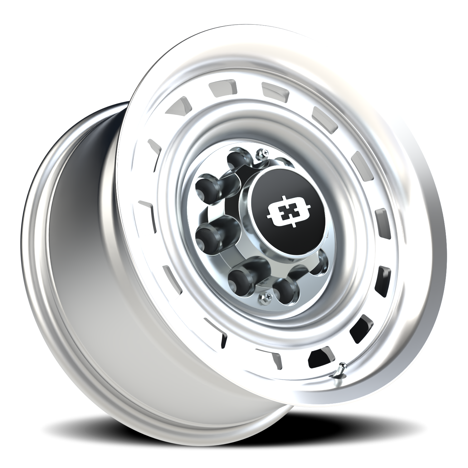 Vision Wheel 54 Silver Machined Lip 17x9 -12 8x165.1mm 116.8mm - Wheelwiz