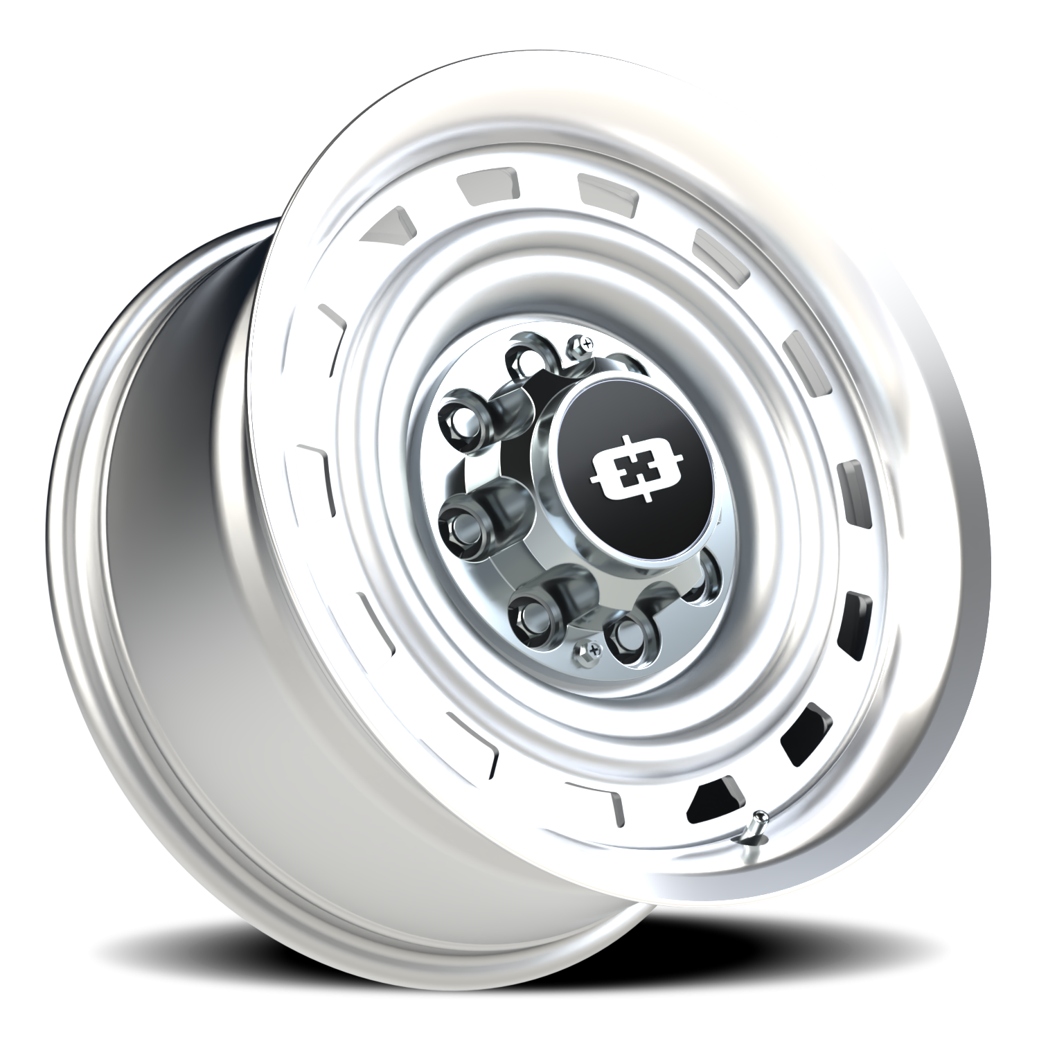 Vision Wheel 54 Silver Machined Lip 18x9 -12 8x165.1mm 116.8mm - Wheelwiz