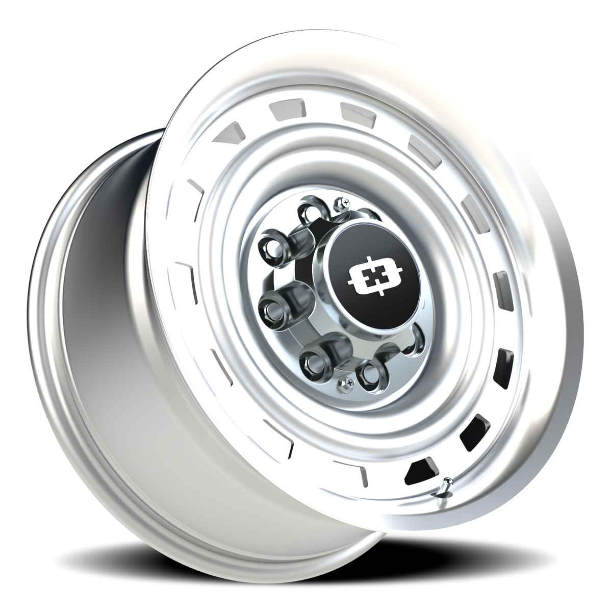 Vision Wheel 54 Silver Machined Lip 18x9 +12 8x165.1mm 116.8mm - Wheelwiz