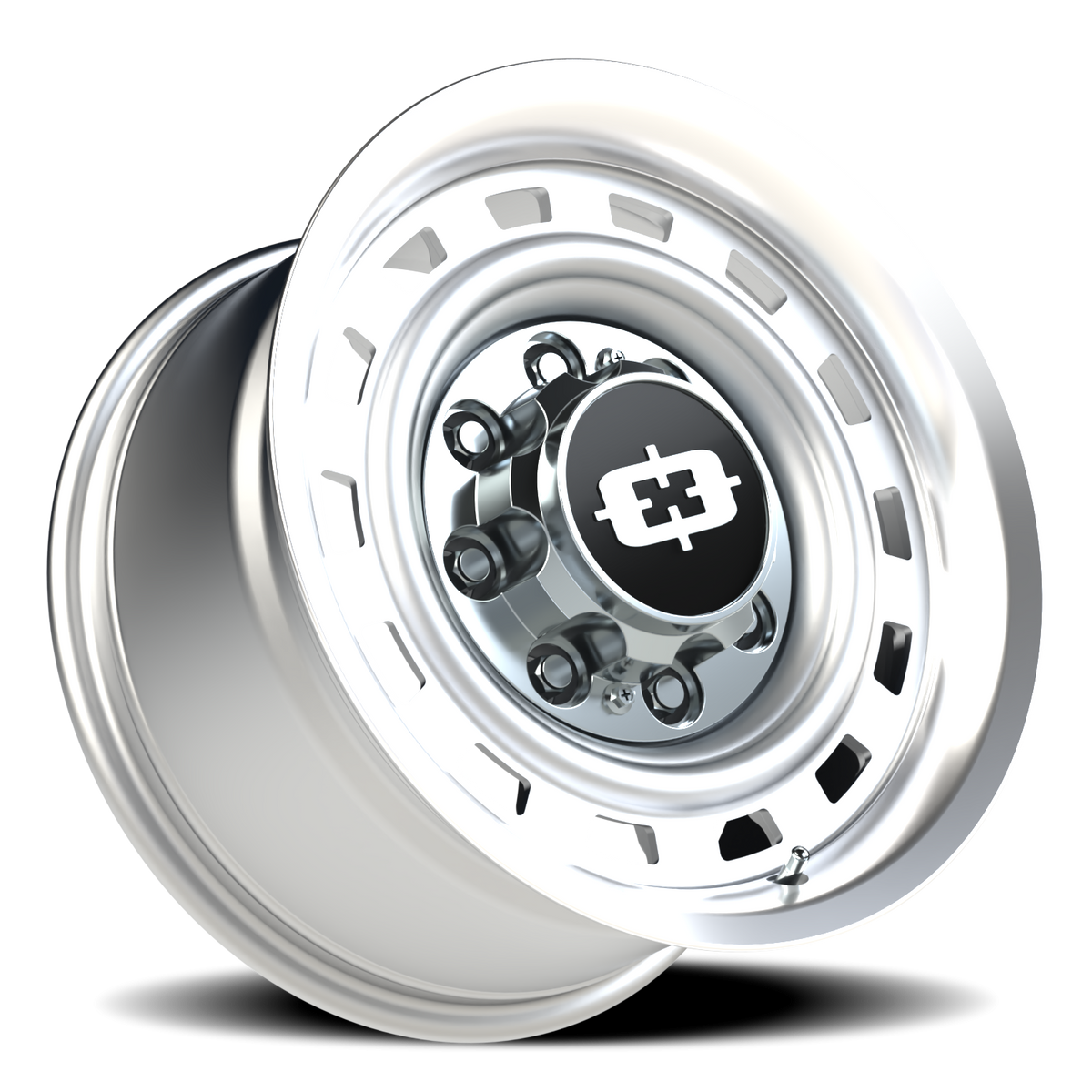 Vision Wheel 54 Silver Machined Lip 18x9 +12 8x180mm 124.2mm - Wheelwiz