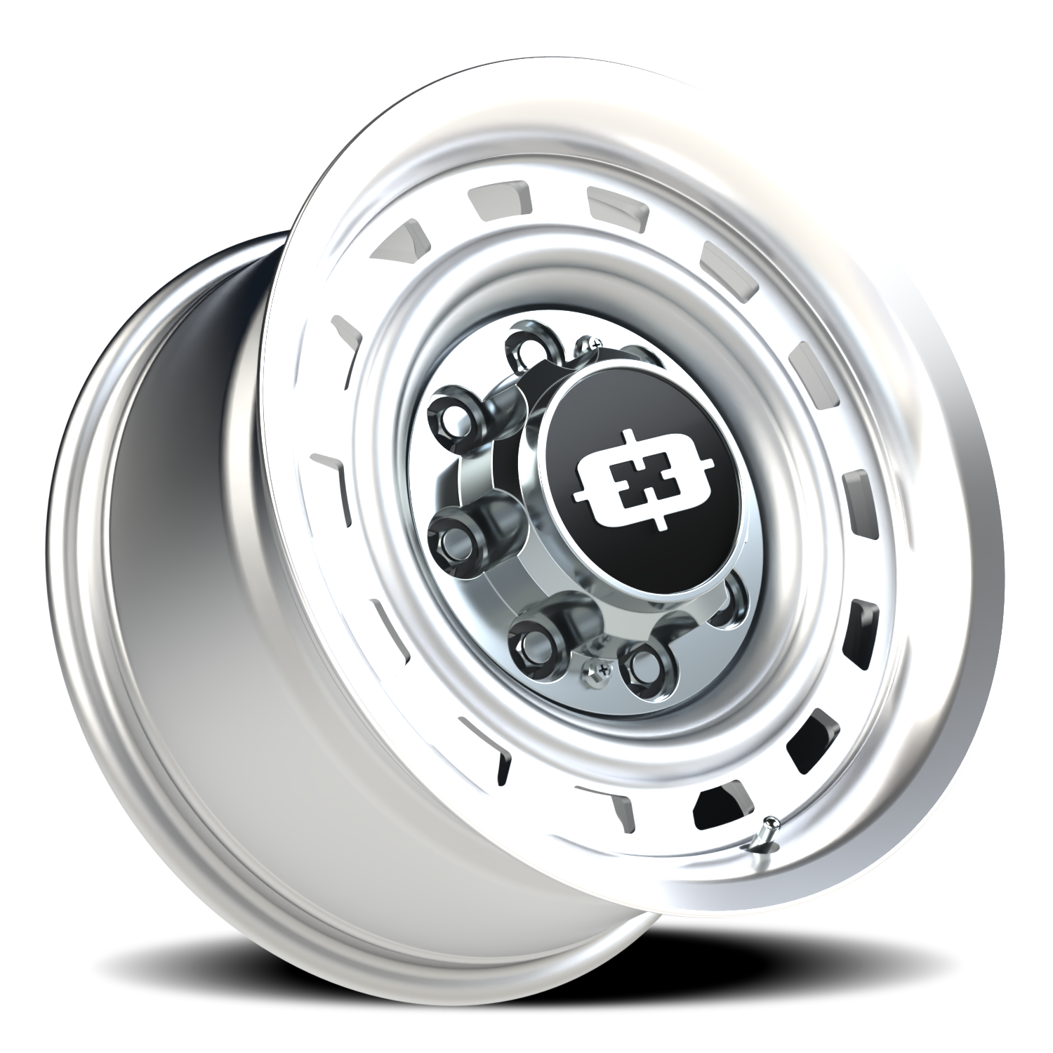 Vision Wheel 54 Silver Machined Lip 18x9 +12 8x180mm 124.2mm - Wheelwiz