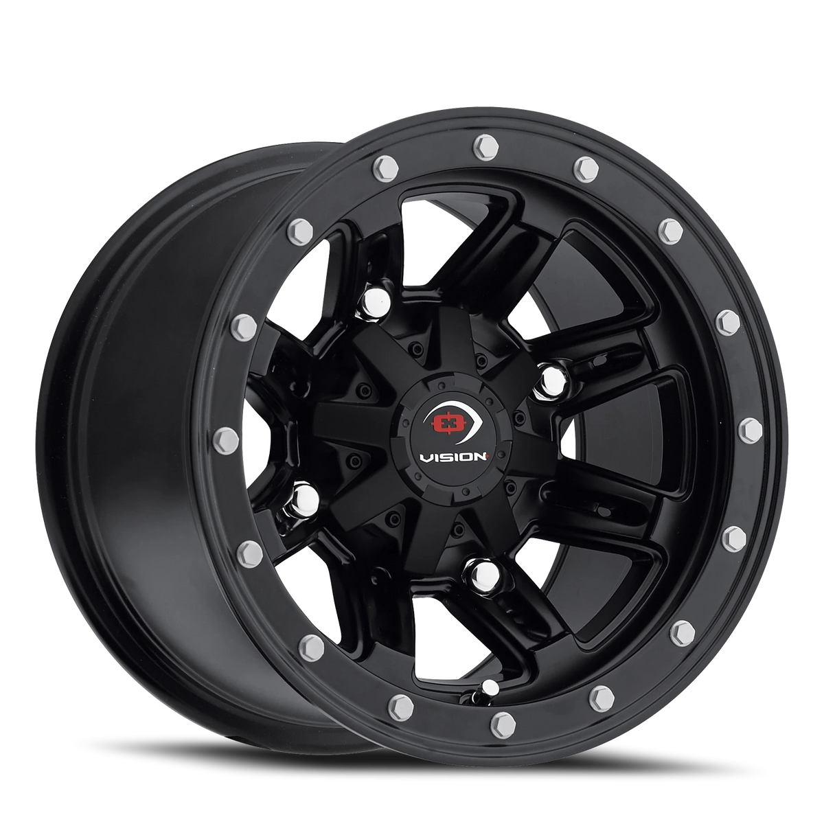 Vision Wheel 550 Matte Black 12x7 +3 4x156mm 131.1mm - Wheelwiz