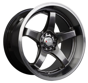 XXR Wheels 555 Chromium Black / ML 18x10 +25 5x100|5x114.3 73.1mm - Wheelwiz