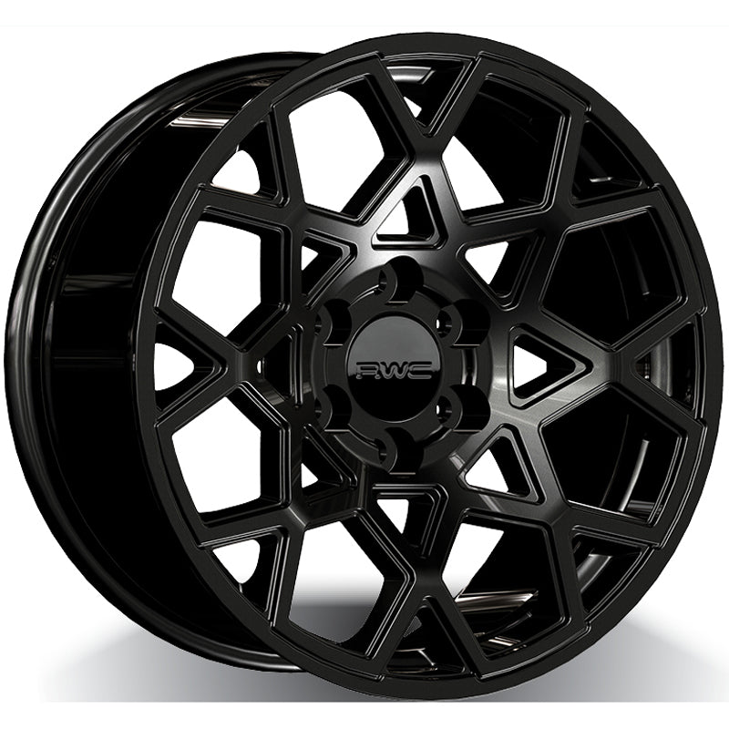 RWC 555 Black 17x8 +18 5x127mm 71.6mm - Wheelwiz