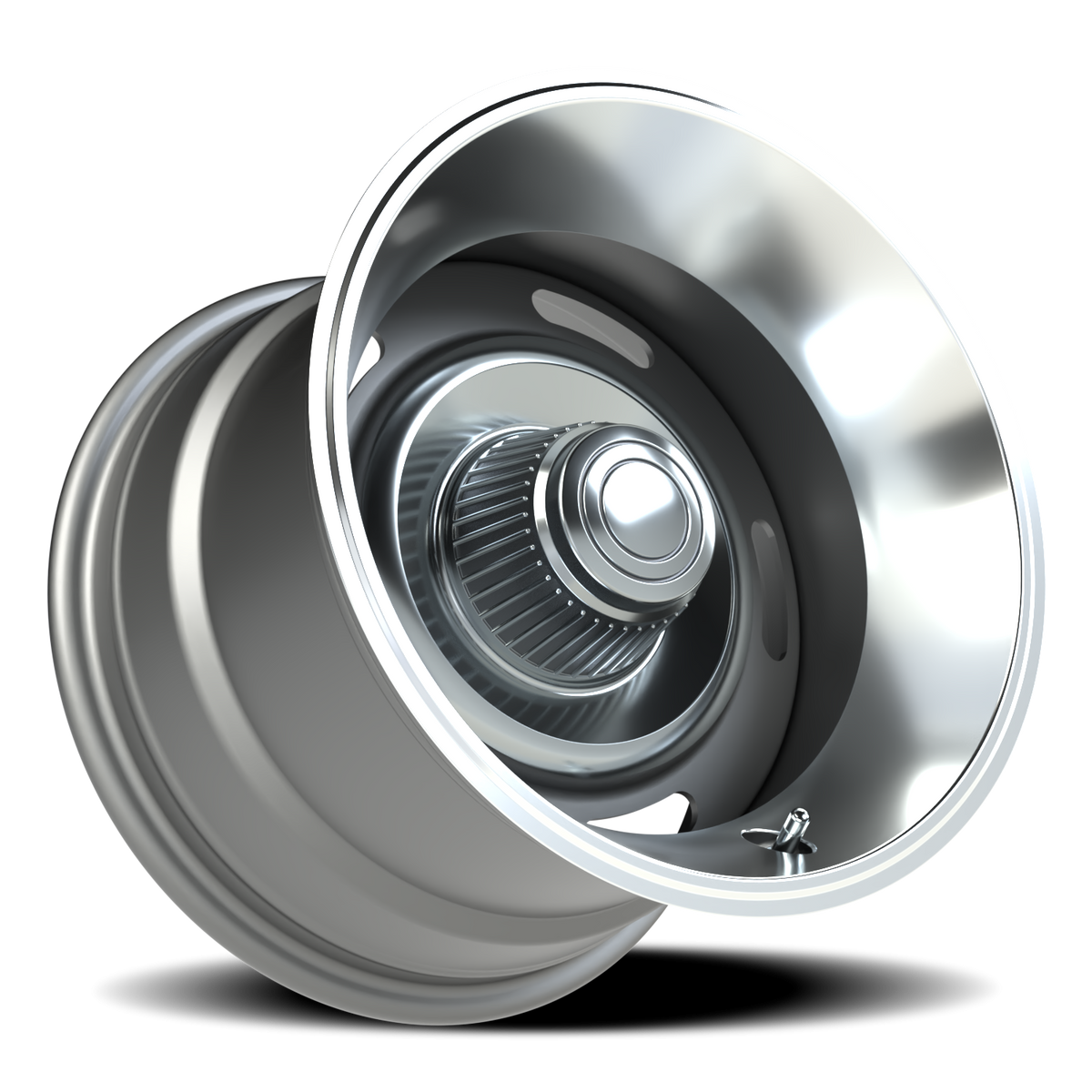 Vision Wheel 55 Silver 15x10 -32 5x127mm 81.7mm - Wheelwiz