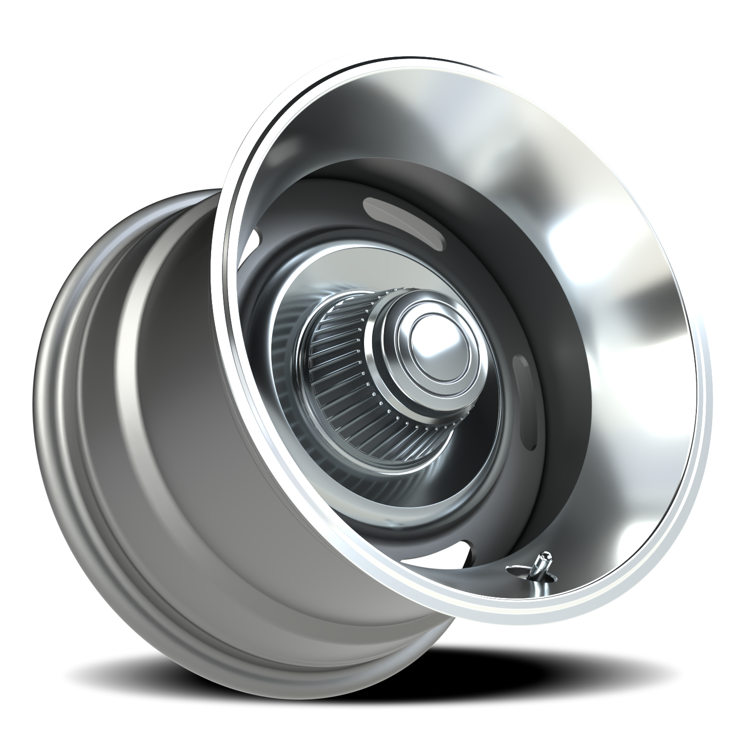 Vision Wheel 55 Silver 15x10 -32 5x127mm 81.7mm - Wheelwiz