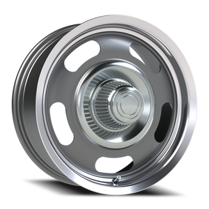 Vision Wheel 55 Gunmetal Machined Lip 17x7 0 5x114.3mm 83mm - Wheelwiz