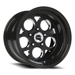 Vision Wheel 561 Gloss Black with Milled Windows 15x10 -25 5x114.3mm 83.1mm - Wheelwiz