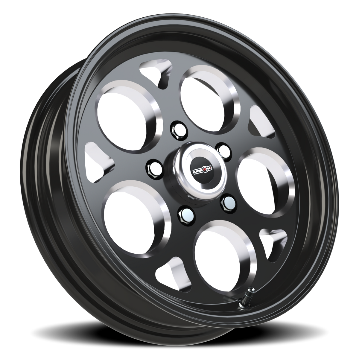 Vision Wheel 561 Gloss Black with Milled Windows 15x4 -19 5x114.3mm 83.1mm - Wheelwiz