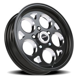 Vision Wheel 561 Gloss Black with Milled Windows 15x4 -19 5x114.3mm 83.1mm - Wheelwiz