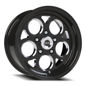 Vision Wheel 561 Gloss Black with Milled Windows 15x7 0 5x114.3mm 83.1mm - Wheelwiz